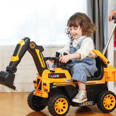 Carro de brinquedo elétrico de controle remoto escavadeira